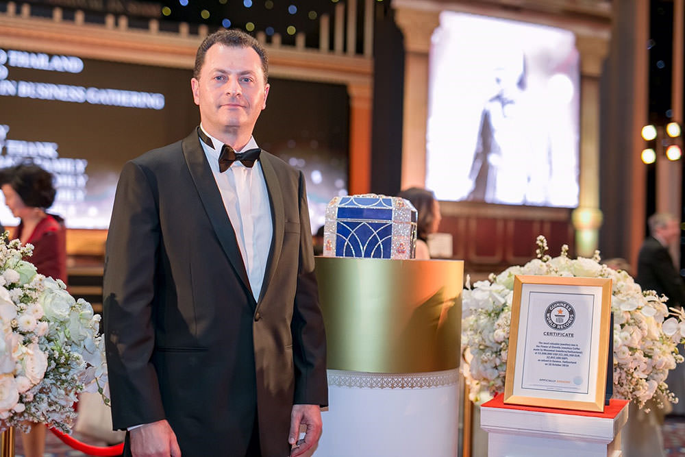 Mouawad Awarded Fifth Guinness World Record for the 'Flower of Eternity Jewellery Coffer'